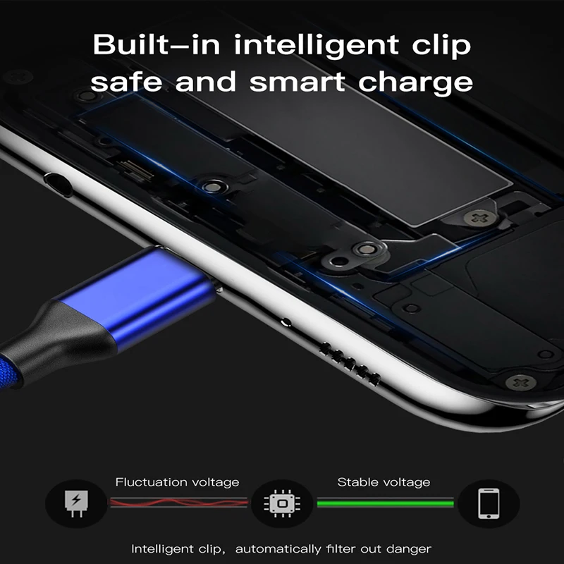 Usb type-C кабель для Xiaomi Redmi Note 7 USB C кабель для samsung S10 S9 S8 Plus провод для быстрого заряда USBC шнур для зарядки мобильного телефона