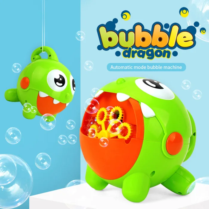 Bubble Machine Dragon автоматический Bubble Maker детская игрушка для ванной подарки игры на открытом воздухе в помещении Лидер продаж