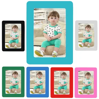 

2PCS 5inch Single-Layer Frames PVC Magnetic Photo Picture Frames for Refrigerator Fridge Home Office Bedroom Living Room