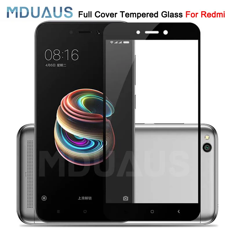 

9D Full Cover Tempered Glass For Xiaomi Redmi 5 5A 5 Plus S2 K20 Redmi 4 Pro 4X 4A Screen Protector Protective Glass Film Case
