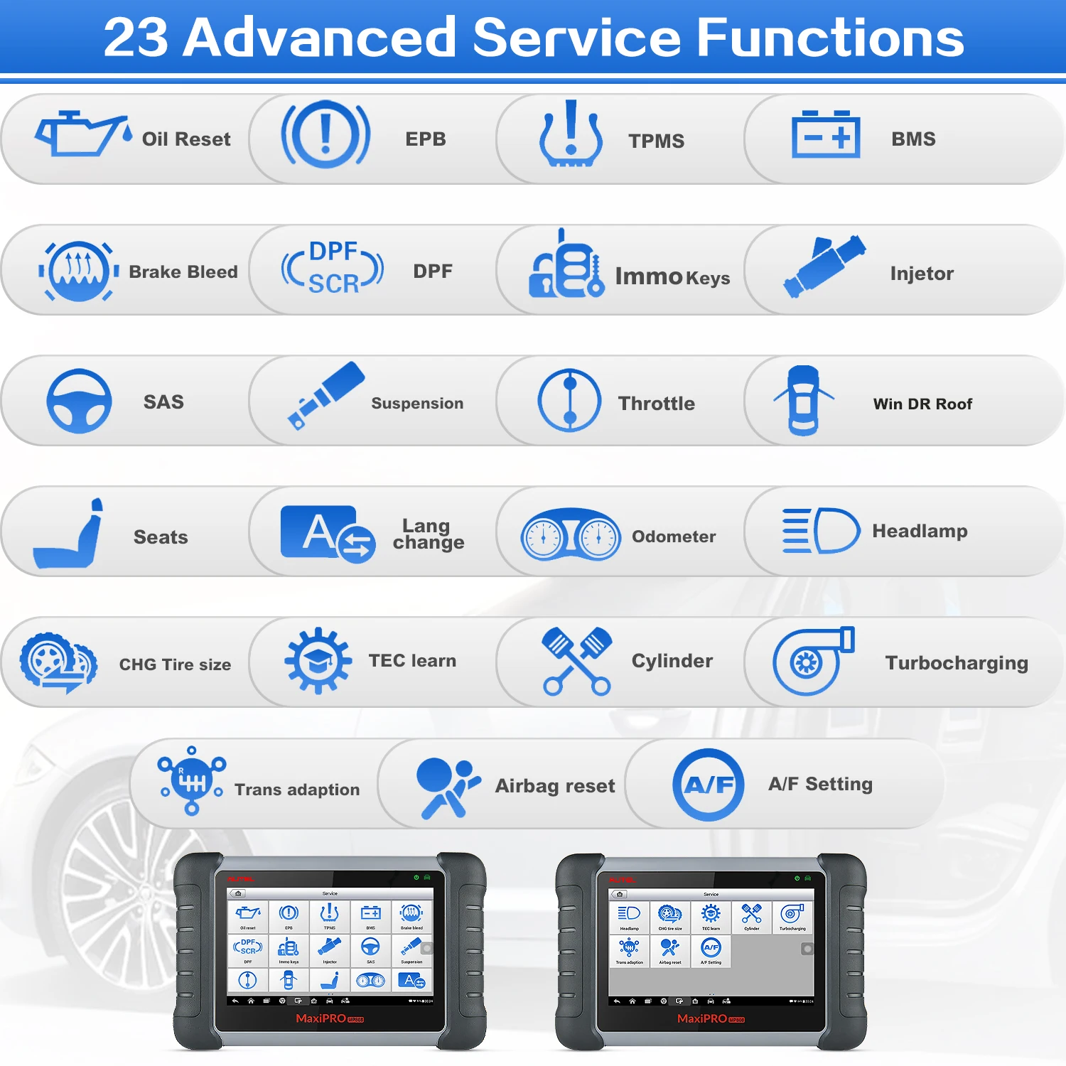 - Autel MaxiPRO MP808K OBD2 Auto Diagnostics Scan Tool EPB ABS Better DS808 MP808