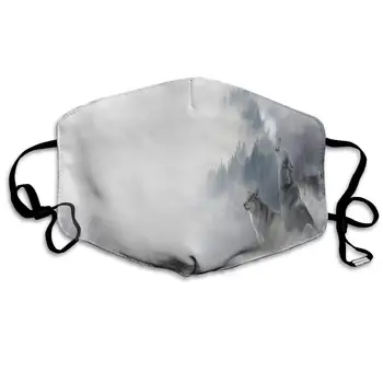 

You're Not The Lone Wolf Washeable Reusable Mouth Mask Cotton Anti Dust Half Face Mouth Mask for Men Women Dustproof With