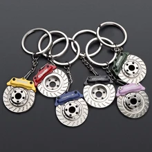 3D металлический автомобильный брелок Тормозная форма эмблема брелок для ключей для Alfa Romeo Toyota Mercedes AMG BMW AUDI GT авто аксессуары