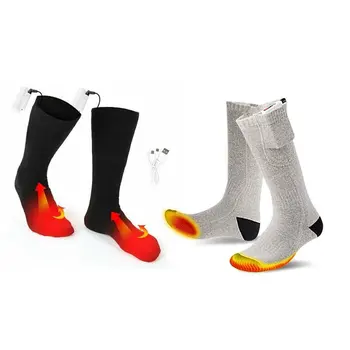 

3V Thermal Cotton Heated Socks Men Women Battery Case Battery Operated Winter Foot Warmer Electric Socks Warming Socks