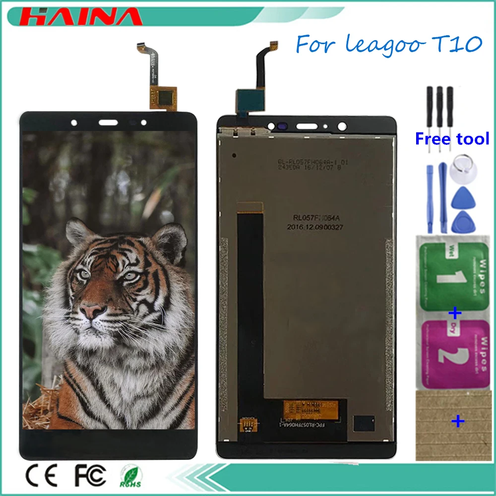 Новый оригинальный качественный ЖК + сенсорный T10 для Leagoo экран и в сборе запасная