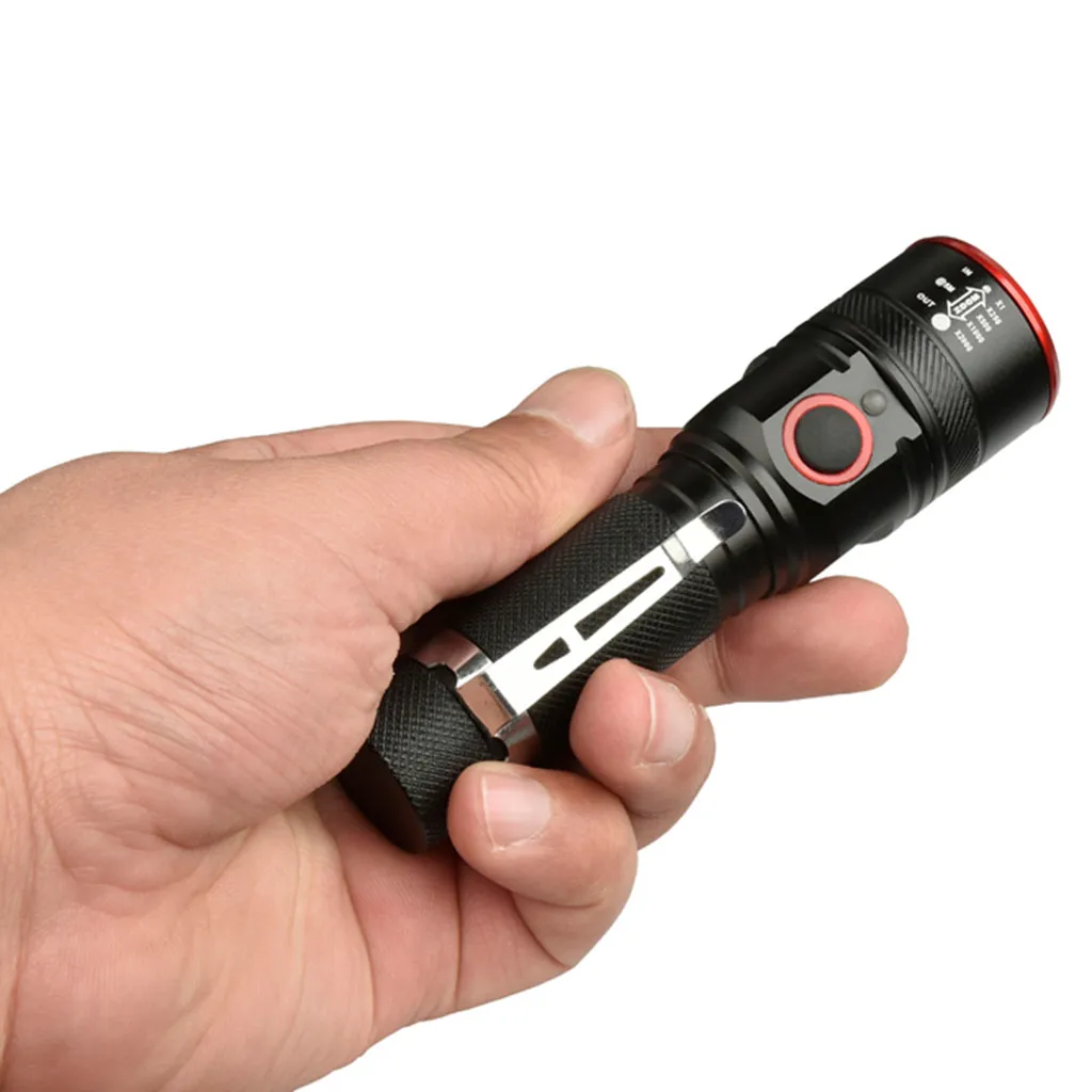 Супер яркий светодиодный светильник с зарядкой от Usb T6, 3 режима, фонарь с кабелем, велосипедный светильник для безопасности кемпинга, светильник-вспышка для улицы