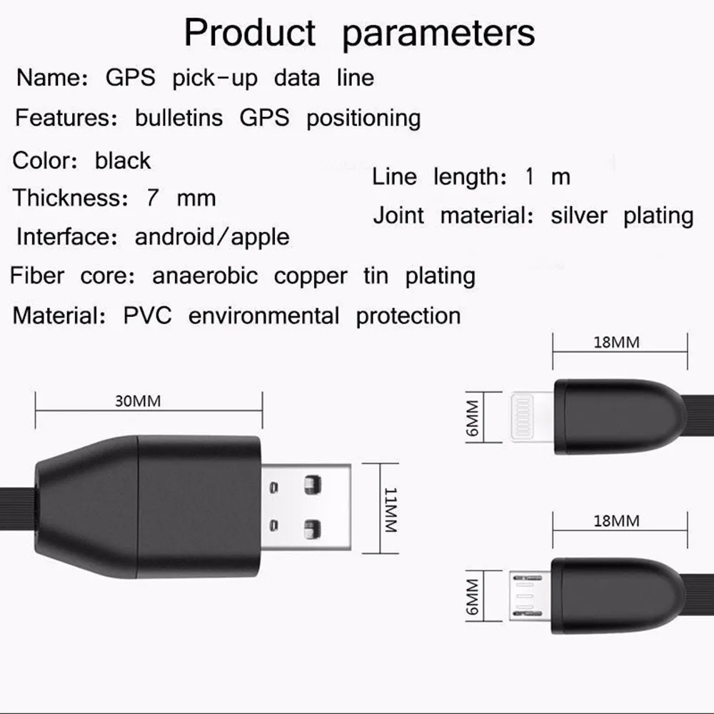 Франшиза 1 м локатор Gsm Gps трекер Micro USB зарядное устройство позиционирование pick up Line трекер удаленный кабель слежения GIM ответ монитор