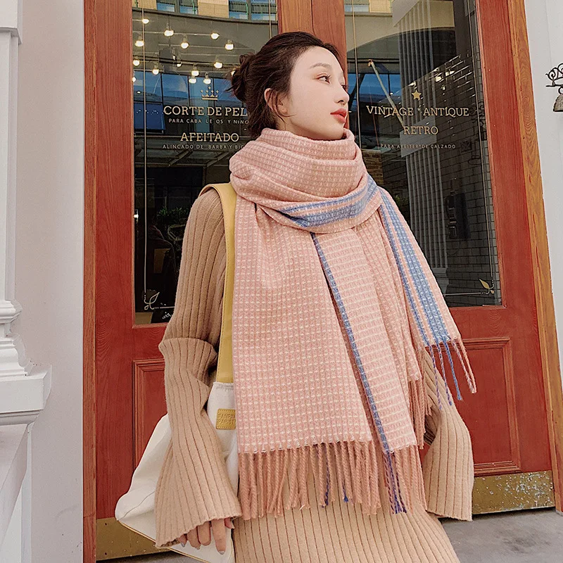 China silk Autumn and winter Women fashion Two sided Cashmere Soft Scarf female Collar scarf warm headcloth lady wool shawl
