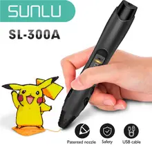 3D Pen SUNLU SL-300A Modeling ABS/PLA/PCL Filament 1.75mm Multi-function Intelligent Printing Drawing Pen 3d pen