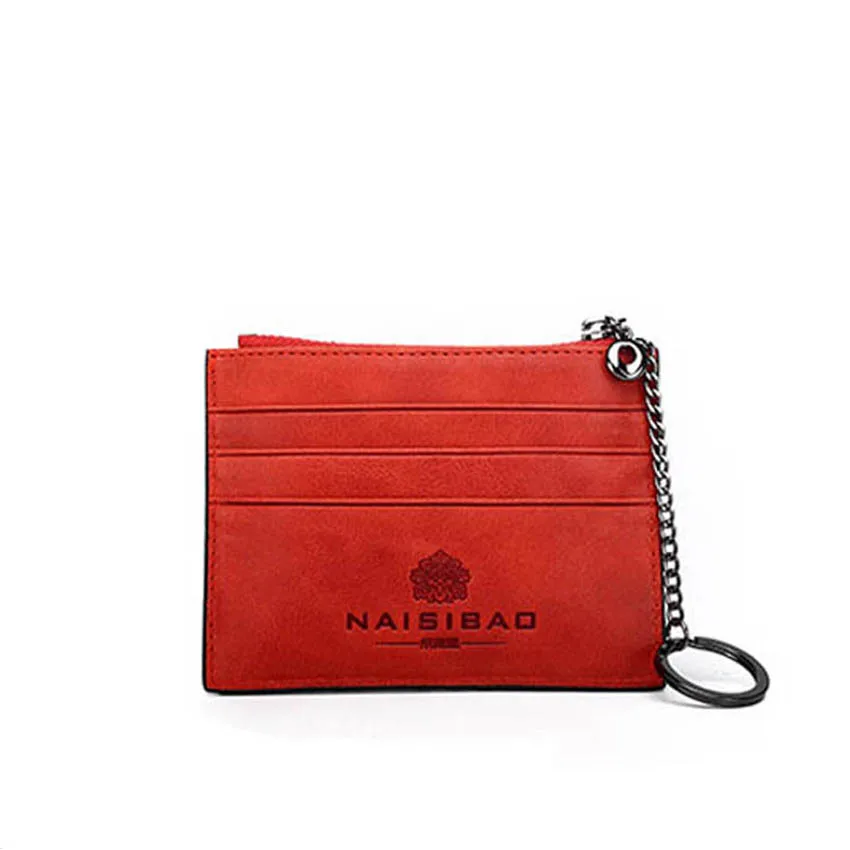 NAiSIBAO новая женская сумка из натуральной кожи воловья кожа с несколькими картами короткая сумка на молнии для карт большая емкость тонкая сумка для кредитных карт