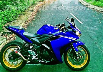 

OEM Quality New ABS Full Fairings kit for YAMAHA YZF-R3 14 15 16 YZF-R25 R3 R25 2014 2015 2016 2017 Body set blue glossy
