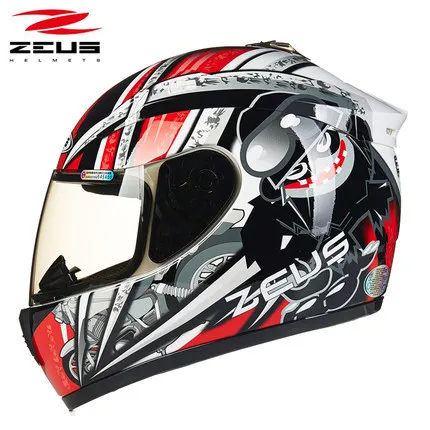 

Taiwan ZEUS Motorcycle Helmet Full Helmet Men And Women Fully Cover Type Motorcycle Helmet Warm Cold Men And Women Race Car Loco