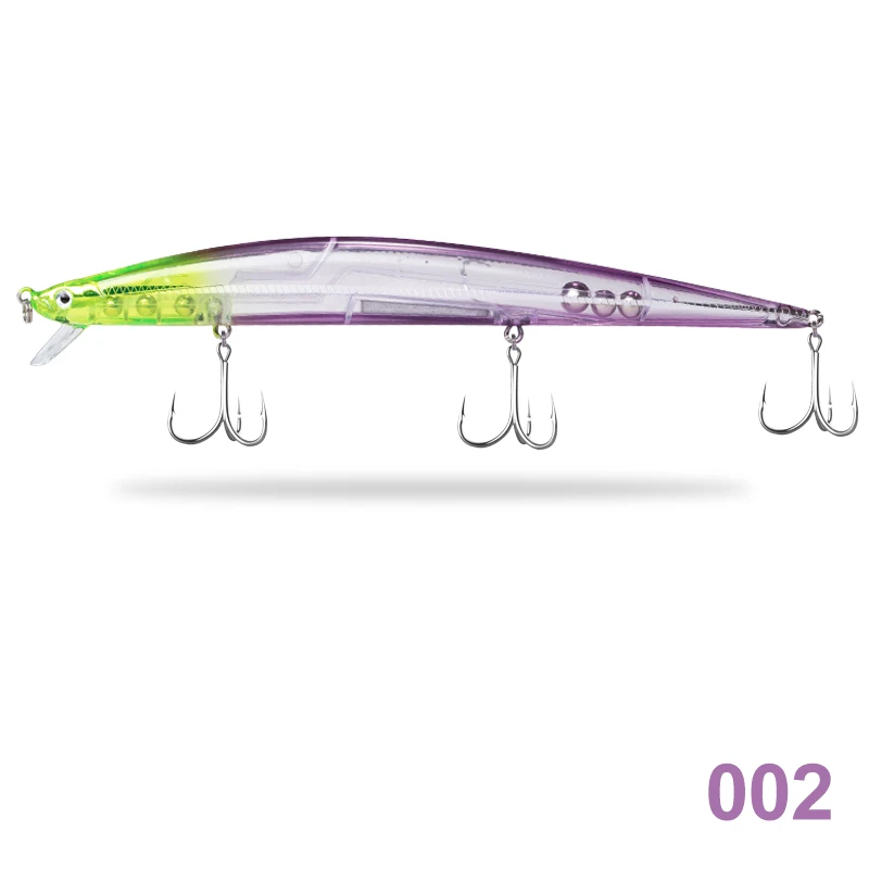 34g-B002 Hunthouse Tide Slim Minnow flyer175 плавающая жесткая приманка для рыбалки Морская рыбалка 175 мм 25 г/34 г ABS пластик для морской щуки - Цвет: 34g-B002