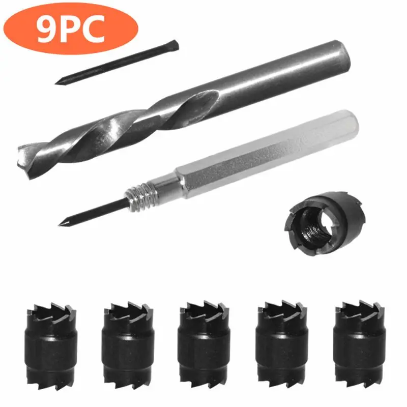 9/13pcs 3/8'' Double Sided Rotary Spot 