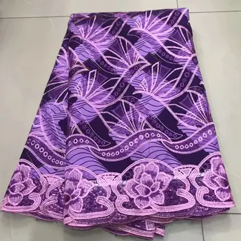 

Tissues Africain Wax Broder Print African Lace Wax /Kitenge/Pagnes/Chitenge/Fabric For Dressmakings/Sewing ZQW-17