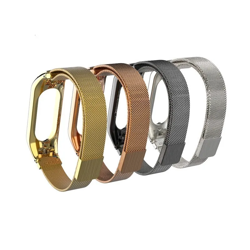 Для mi Band 3 ремешок браслет из нержавеющей стали для Xiaomi mi Смарт-часы наручные часы металлический ремешок браслет mi lanese Замена