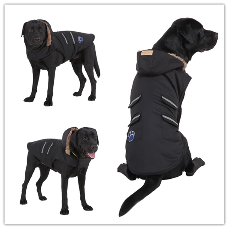 

Solid Autumn Winter Pet Dog Coat Jacket Warm Puppy Hooded Clothes For Dogs Pet Chihuahua Clothing French Bulldog Clothes