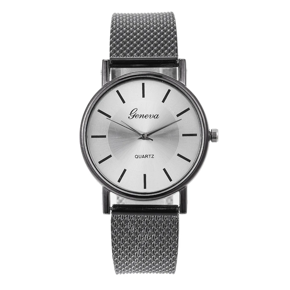 Кварцевые женские часы высокого класса с синим стеклом Водонепроницаемые Отличительные женские часы кварцевые наручные часы модные женские наручные часы reloj - Цвет: black white