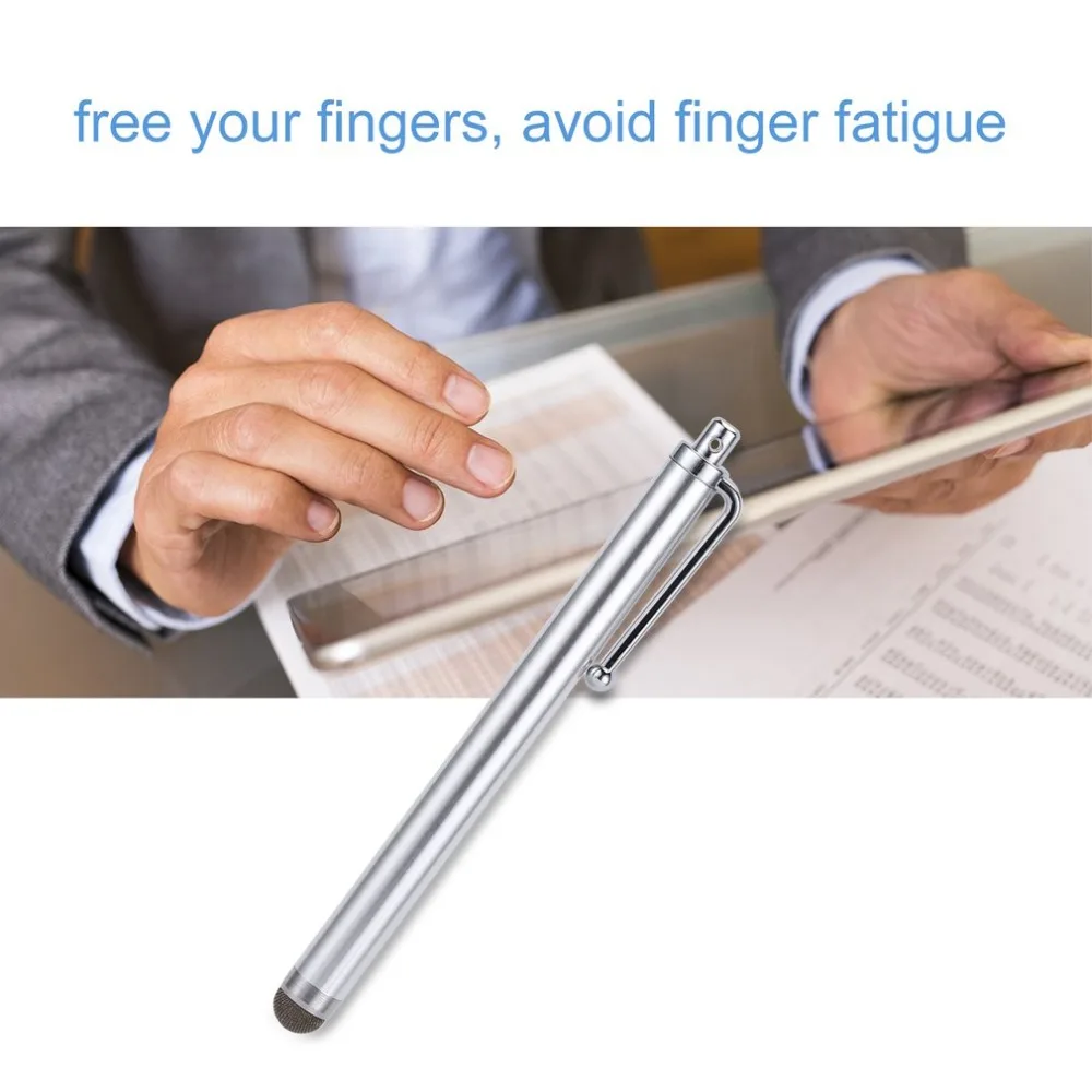 1 Piece 11cm Conductive Cloth Touch Screen Stylus Pen for Universal Tablet 6 Color Capacitor Stylus Pens
