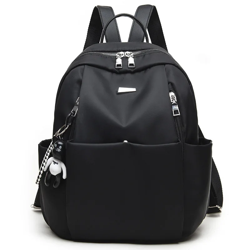 

Backpack Women's Korean-style Nylon Waterproof Oxford Cloth Backpack Ultra-Light Nylon Backpack Large Capacity School Bag Women'