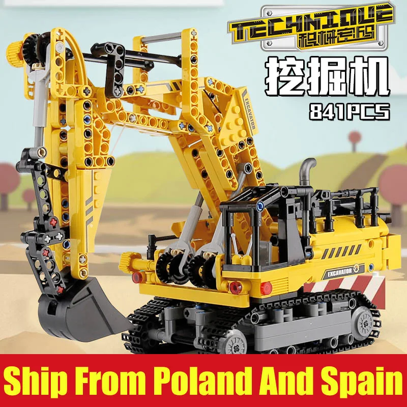 Yeshin Technic Машинки Игрушки экскаватор грузовик совместим с 8043 набор монтажных