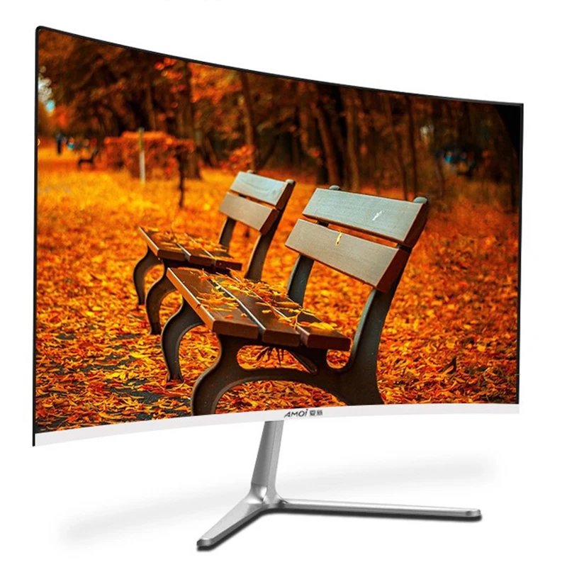 US $184.50 TFTLCD Curved Monitor gamer 1920×1080p 75Hz HD monitor PC Display Desktop Screen VGAHDMI Interface 24 inch computer monitor