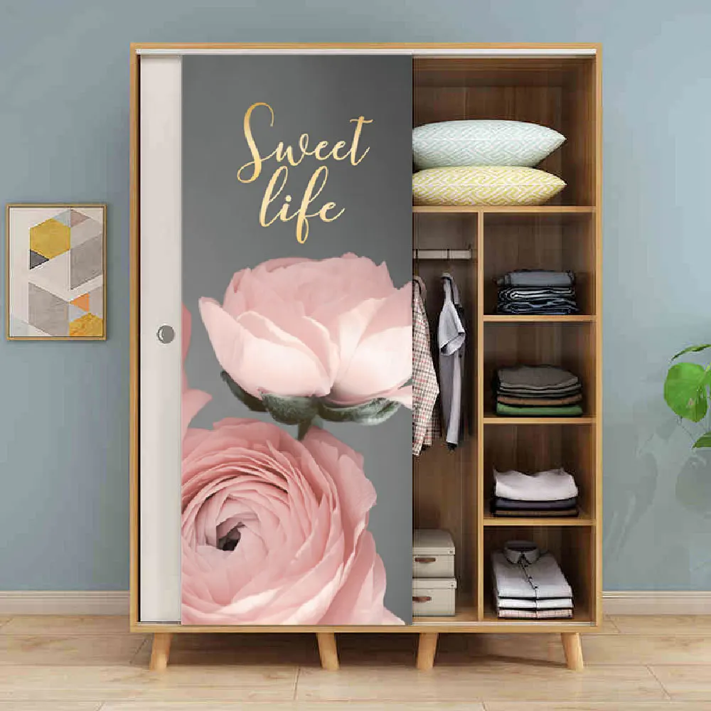 

MT112 New Door Stickers Wardrobe Renovation Fridge Magnet Door Stickers Home Decor Waterproof Removable Stickers Dropship