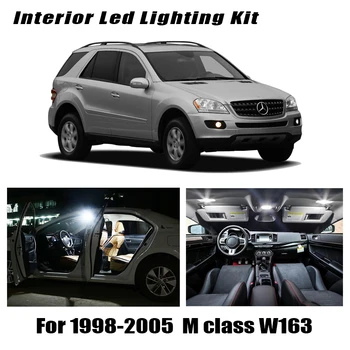 

15pc LED door Lamp Interior footwell Light Kit For 1998-2005 Mercedes-Benz M class W163 ML320 ML350 ML500 ML55 AMG