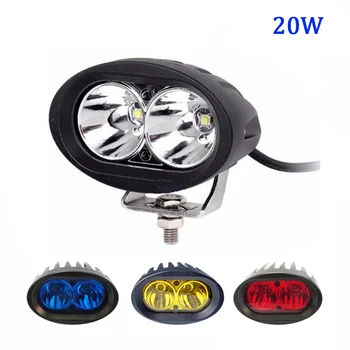 

1pcs ECAHAYAKU 3Inch Oval shape 20W LED Work Light IP67 6000K Spot Beam for Motorcycle Mining Farm Vehicles 12V/24V Car LED Lamp