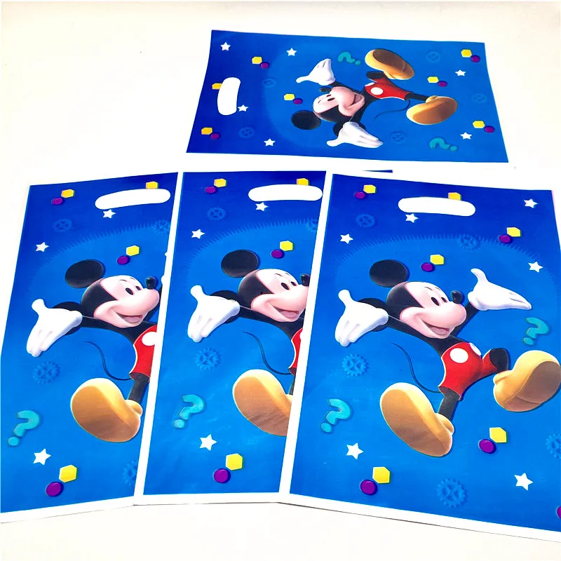 

10pcs/lot Mickey Mouse Disposable Party Gift Bag Child Birthday Party Candy Bag Mickey Mouse Theme Party Decoration
