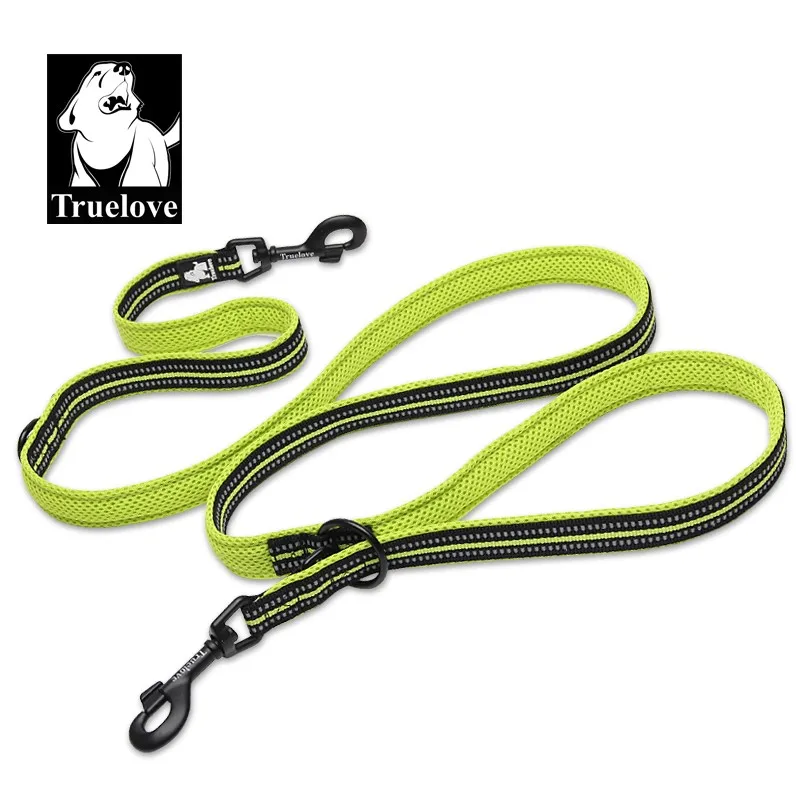 NEON YELLOW Truelove поводок для собак, многофункциональный Светоотражающий Поводок для собак, подходит для использования с ошейниками и нагрудными ремнями TLL2411 - Цвет: NEON YELLOW