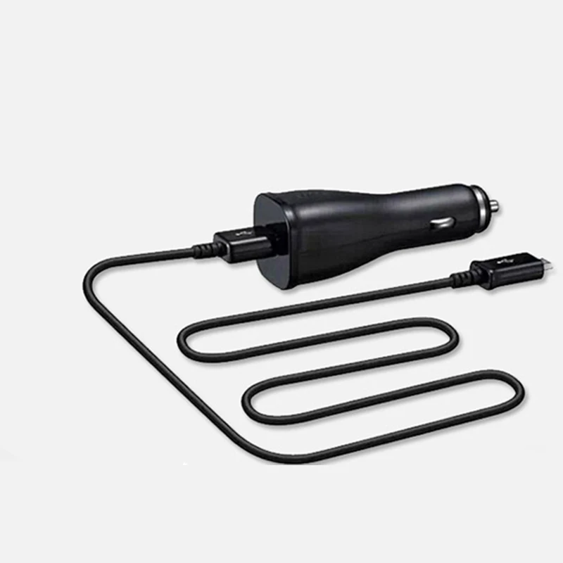 Оригинальное быстрое автомобильное зарядное устройство samsung с двумя usb-портами для путешествий, зарядный кабель типа C для samsung S8 A50 A70 S10 A30 S9 Plus Note 9