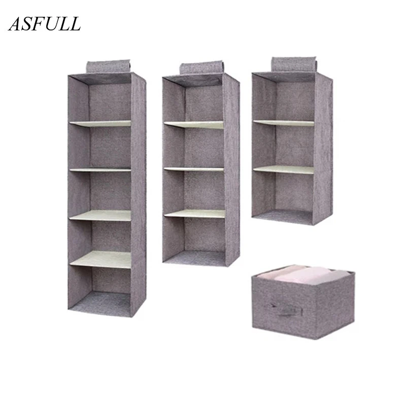 Creative Household Clothes Hanging Drawer Box Underwear Sorting Storage Wall Wardrobe Closet Organizer Shelves Organizadores