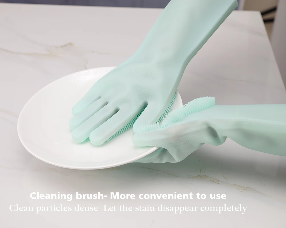 1 пара перчаток Волшебные силиконовые перчатки для мытья посуды резиновые перчатки термостойкие бытовые кухонные силиконовые перчатки для приготовления пищи