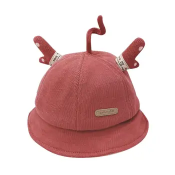 

Fashion Children Cartoon Deer Hat Cute Baseball Cap Kids Autumn And Winter Warm Elk antler Lovely Cap With Good Quality