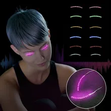 Макияж ресницы Светодиодный Светильник Накладные ресницы светящиеся модные ресницы пара Поддельные ресницы вечерние maquiagem maquillaje#401011
