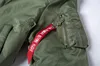 B15 fur collar winter thick nylon flight jacket WW2 men's bomber jackets 5