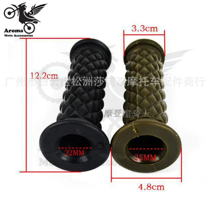 16 colors available brown red black hot retro cafe racer parts 22MM 25MM rubber motorbike grip for honda suzuki yamaha harley softail sportster prince cruise moto handlebar motorcycle handle grips