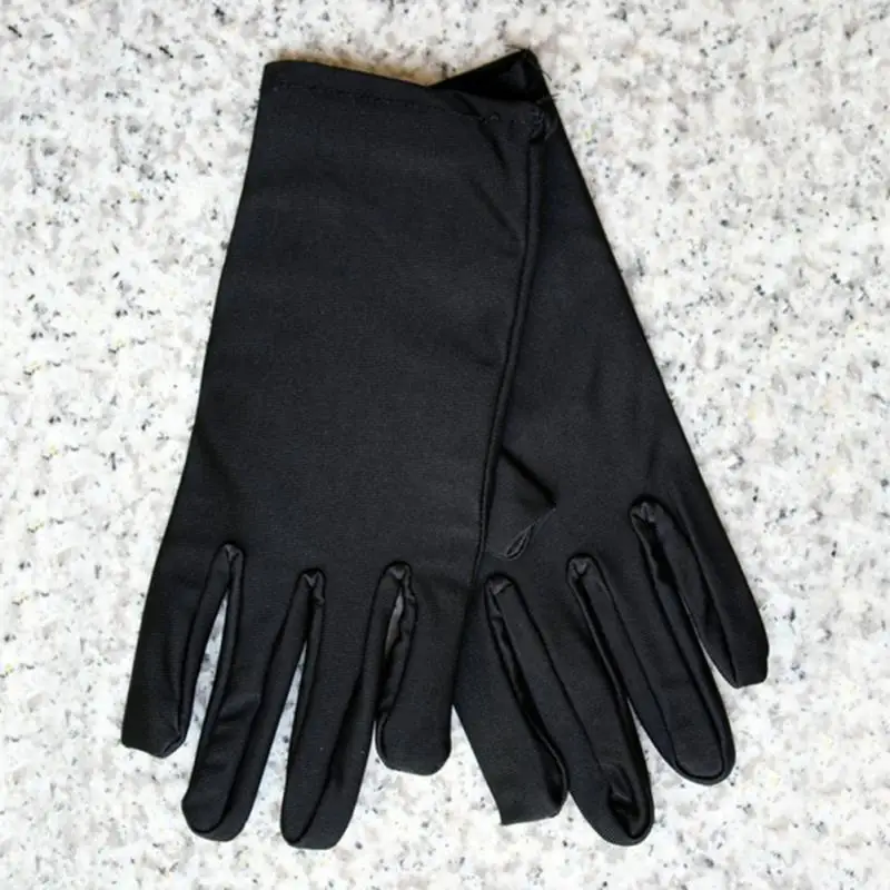 1 пара солнцезащитных кружева короткий параграф перчатки Для женщин Летняя/зимняя верхний материал из кружева и вождения солнцезащитные перчатки с защитой UV#918