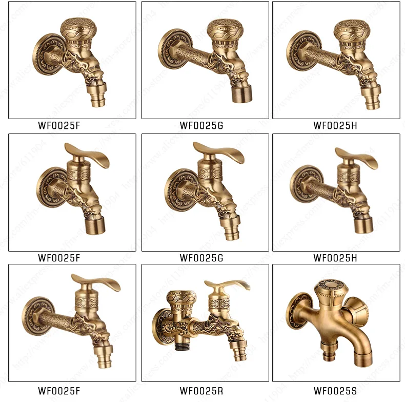 Free Shipping Extra Long Antique Artistic Lever Handle Wall Mount Garden Laundry Mop Sink Washing Machine Faucet Tap Cold Water