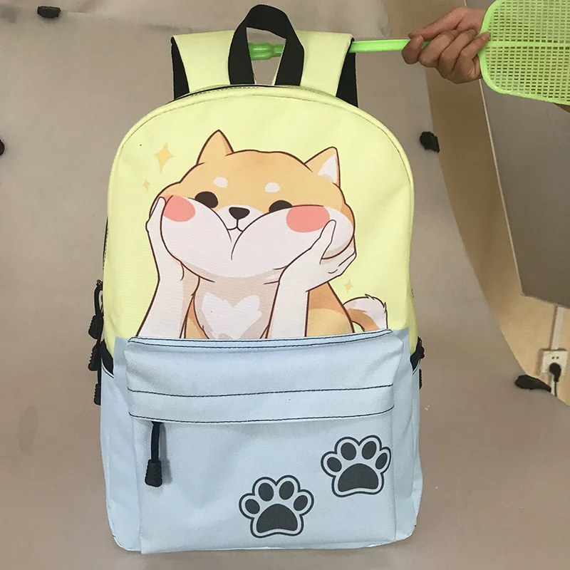 Милый забавный рюкзак Akita Shiba Inu с собакой/котенком для девочек и мальчиков