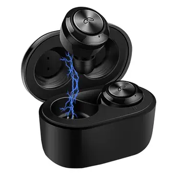 

A6 Mini Portable In-ear Noise Reduction Wireless BluetoothV5.0 Earphones with Charge Box