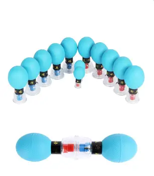 

Chinese Medicine Acupuncture -6 Cups Magnetic therapy Acupressure Suction Cupping Set - Vacuum Cupping Magnetic Massage Therapy