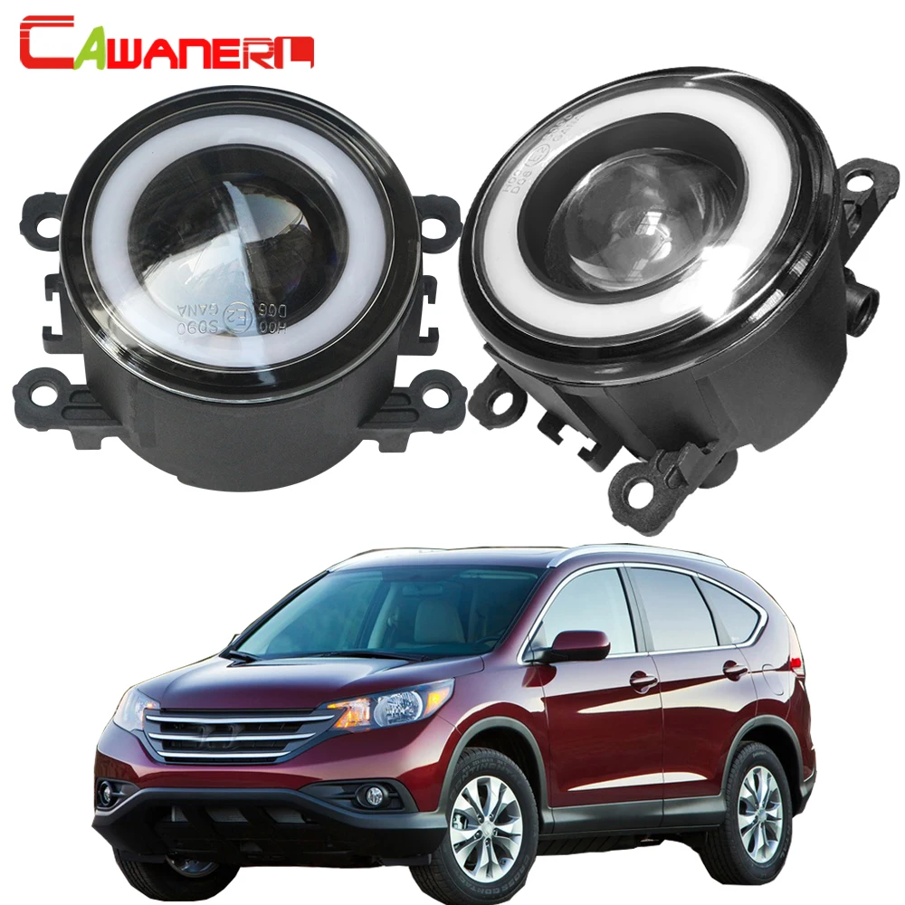 Cawanerl для Honda CR-V таможенный приходной ордер 2.4L L4 2012 2013 автомобиля светодиодный лампы Противотуманные фары светильник COB глаза ангела дневного светильник 3000LM 12V
