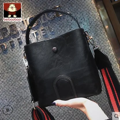 Black Beibaobao женские сумки модная простая Сумочка летняя новая маленькая квадратная сумка дикая сумка через плечо Роскошная брендовая - Цвет: Black