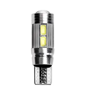 

T10 10 SMD 5630 LED Projector Lens Auto Clearance Lights 5730 10SMD Car Parking 501 LED Canbus Bulb W5W 1pc Marker Lamp O9D0