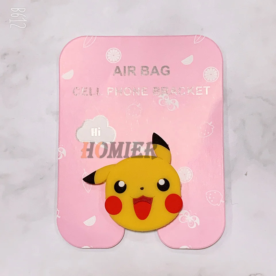 Cartoon Universal Mobile Phone Ring Holder Airbag Gasbag fold Stand Bracket Mount For iPhone XR XS Samsung Huawei Xiaomi