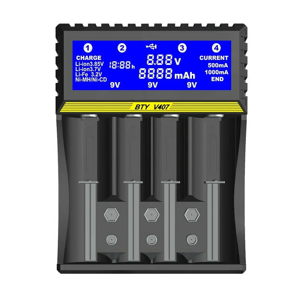 LiitoKala LBTY-407 зарядное устройство для 18650 26650 21700 18350 AA AAA 3,7 V/3,2 V/1,2 V/1,5 V/V литиевая NiMH батарея/IMR/INR/ICR