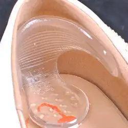 Невидимые мягкие силикагелевые прозрачные противоскользящие наклейки на обувь для ног Т-образные стельки для обуви на высоком каблуке