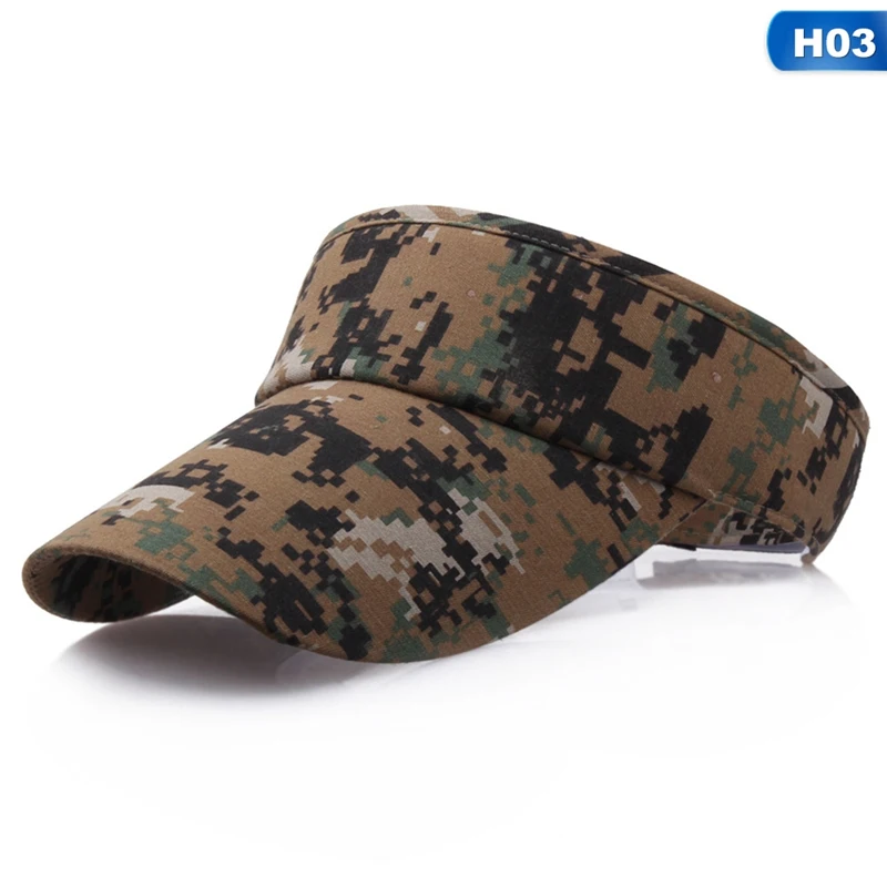 New Fashion Outdoor Sports Cap Unisex Hat Camouflage Empty Top Adjustable Baseball Cap Couple Travel Sun Hat Sports Cap - Цвет: H03